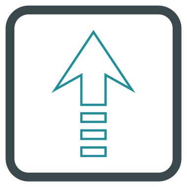 Vektör simgesi bir çerçeve içinde gönder