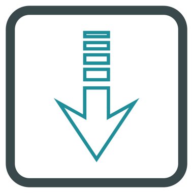 Vektör simgesi bir çerçeve içinde gönderin