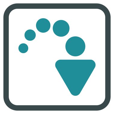 Vektör simgesi bir çerçeve içinde Yinele