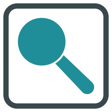 Arama aracı vektör simgesi bir çerçeve içinde