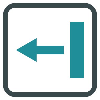 Sol vektör simgesi bir çerçevede çekin