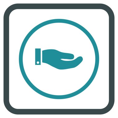 El vektör simgesi bir çerçeve içinde