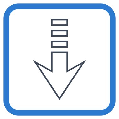 Vektör simgesi bir çerçeve içinde gönderin