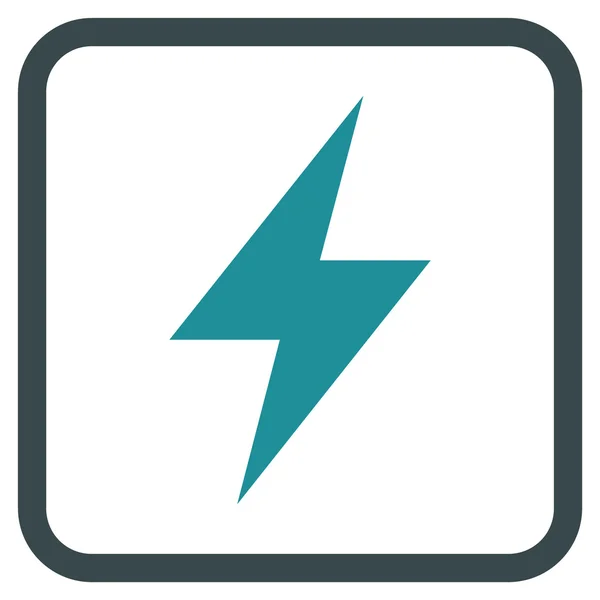 Icono eléctrico del vector de la huelga en un marco — Vector de stock