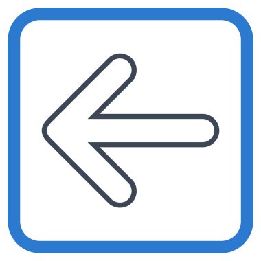 Yuvarlak ok vektör simgesi bir çerçevede yaptı.