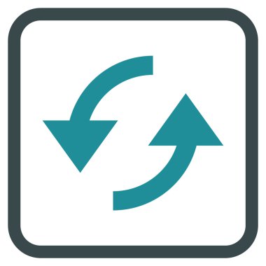 Vektör simgesi bir çerçeve içinde yenileme