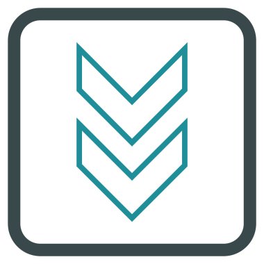 Vektör simgesi bir çerçeve içinde aşağı kaydır