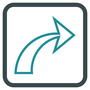 Vektör simgesi bir çerçeve içinde Yinele