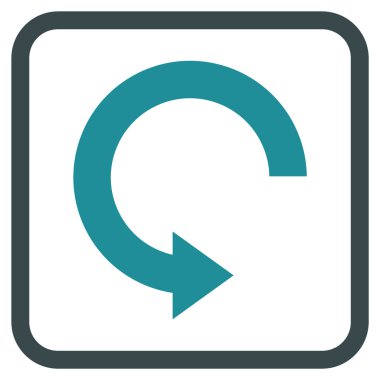 Doğru vektör simgesi bir çerçeve içinde döndürme