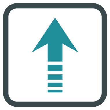 Vektör simgesi bir çerçeve içinde gönder