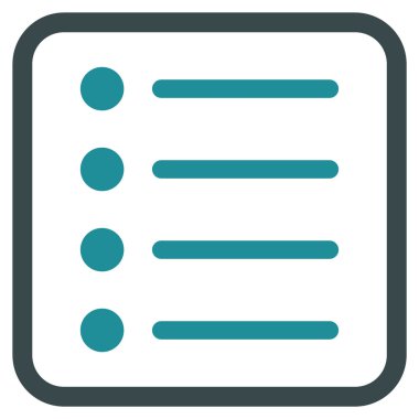 Öğeleri vektör simgesi bir çerçeve içinde