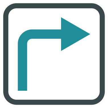 Doğru vektör simge bir çerçevede açmak