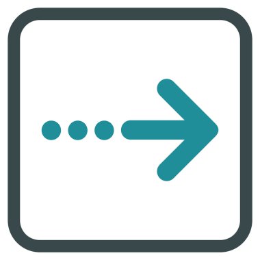 Doğru vektör simgesi bir çerçevede göndermek