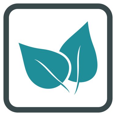 Flora Bitki vektör simgesi bir çerçeve içinde