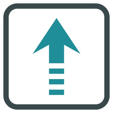 Vektör simgesi bir çerçeve içinde gönder