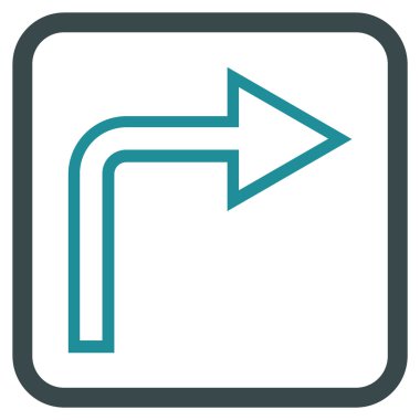 Doğru vektör simge bir çerçevede açmak