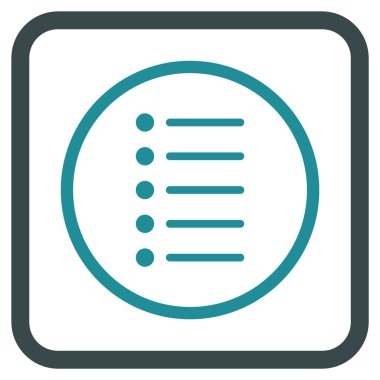 Öğeleri vektör simgesi bir çerçeve içinde