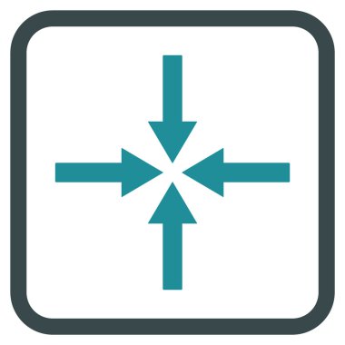 Etkisi oklar bir çerçeve içinde simge vektör