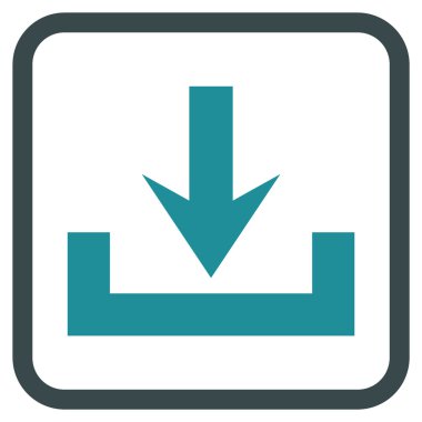 Vektör simgesi bir çerçeve içinde indirme