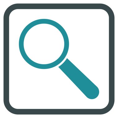 Arama aracı vektör simgesi bir çerçeve içinde