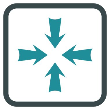 Oklar vektör simgesi bir çerçeve içinde azaltmak