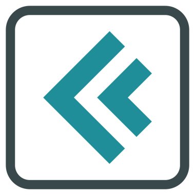 Shift Sol vektör simgesi bir çerçeve içinde