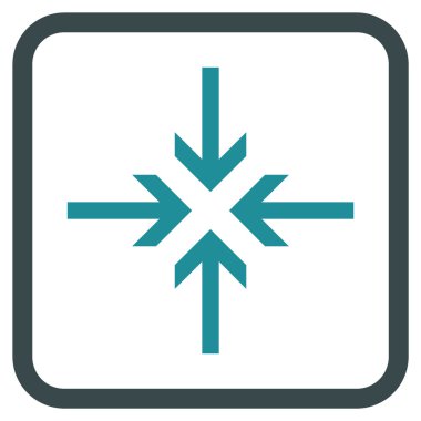 Oklar vektör simgesi bir çerçeve içinde azaltmak