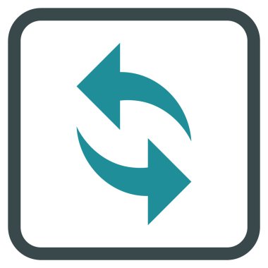 Vektör simgesi bir çerçeve içinde yenileme