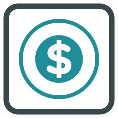 Finans vektör simgesi bir çerçeve içinde