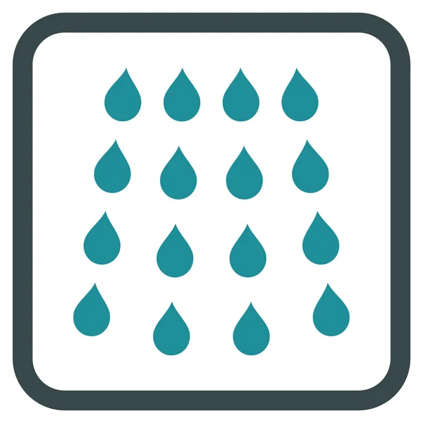 Drops Vector Icon In a Frame — Stock Vector