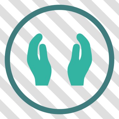 Bakım el vektör simgesi