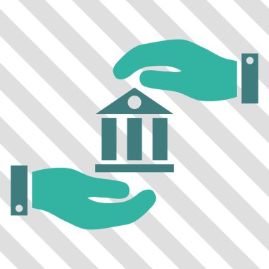 Banka hizmet vektör simgesi