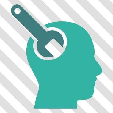 Beyin aracı vektör simgesi