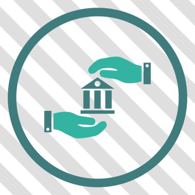 Banka hizmet vektör simgesi