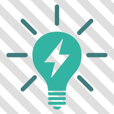 Elektrik ışık ampul vektör simgesi