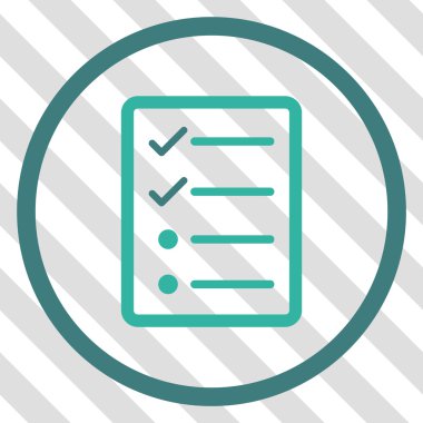 Denetim listesi sayfa vektör simgesi