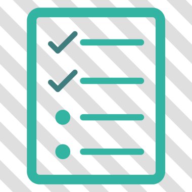 Denetim listesi sayfa vektör simgesi