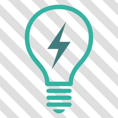 Elektrikli ampul vektör simgesi