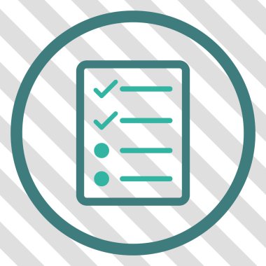 Denetim listesi sayfa vektör simgesi