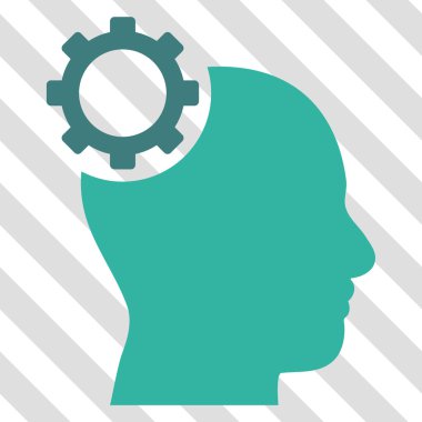 Akıl dişli vektör simgesi