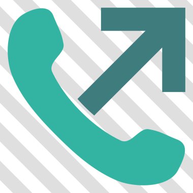 Giden arama vektör simgesi