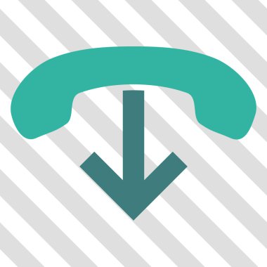 Vektör simge telefon asmak