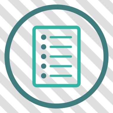 Liste sayfası vektör simgesi