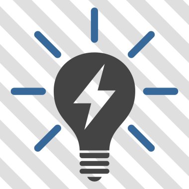 Elektrik ışık ampul vektör simgesi