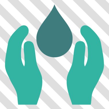 Su bakım vektör simgesi