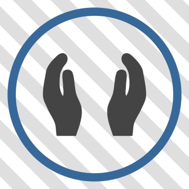 Bakım el vektör simgesi