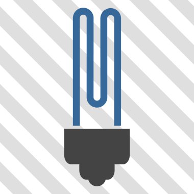 Floresan ampul vektör simgesi