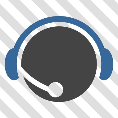 Çağrı merkezi operatör vektör simgesi