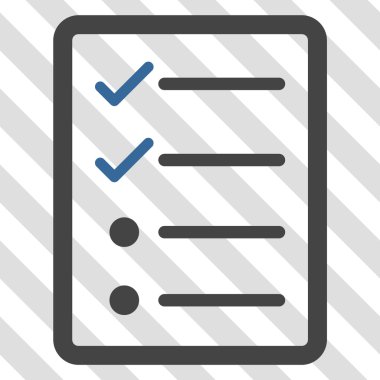 Denetim listesi sayfa vektör simgesi