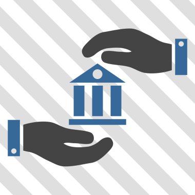 Banka hizmet vektör simgesi